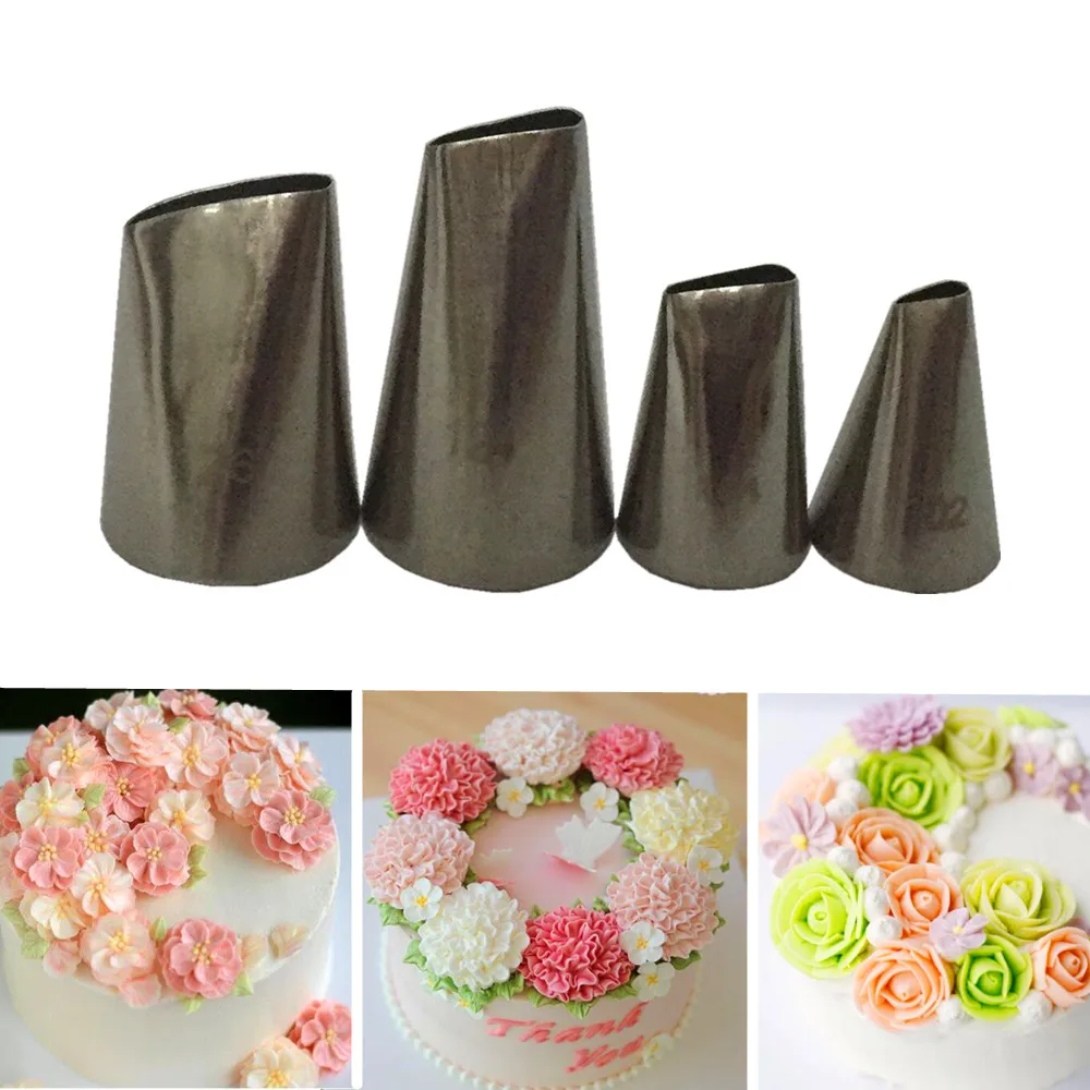 5 Pcs set Russian Rose Petal Mouth Diy Icing Piping Nozzle Pastry Tips