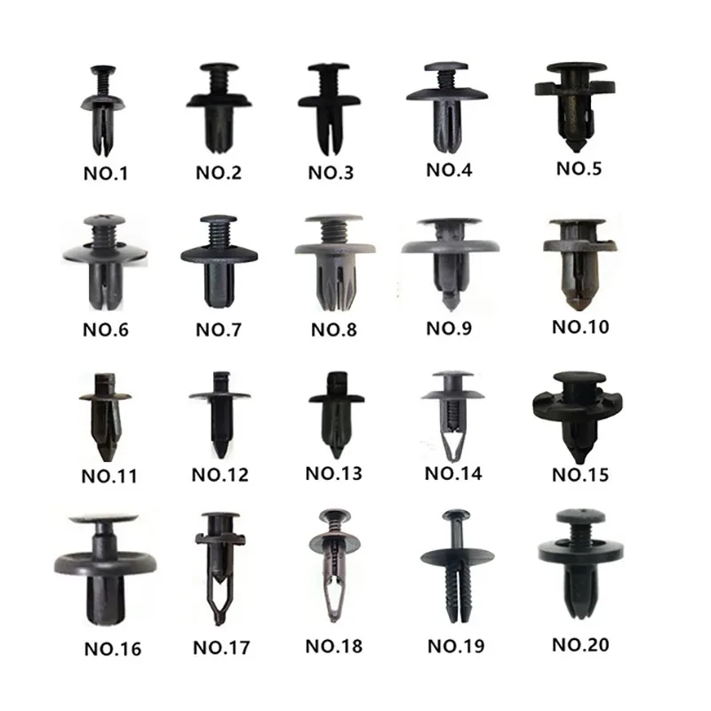 

New Mixed Auto Bumper Wheel Eyebrow Fender Plastic Fastener Screw Rivet For All Cars Clip Set
