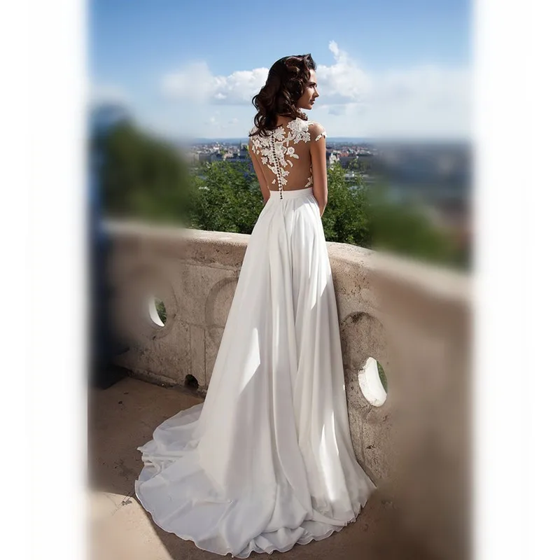 Don-s-Beach-Boho-Wedding-Dresses-Chiffon-Lace-Appliques-Bridal-Gowns-Country-Bride-Dress-2016-Vestido (3)
