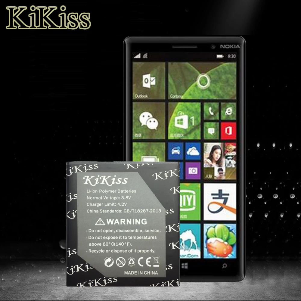 

KiKiss BL-L4A BV-L4A BL-5H BV-T5C Battery For Microsoft Nokia Lumia 535 830 630 635 640 625 720 RM 1090 978 1077 1072 BL L4A/5H