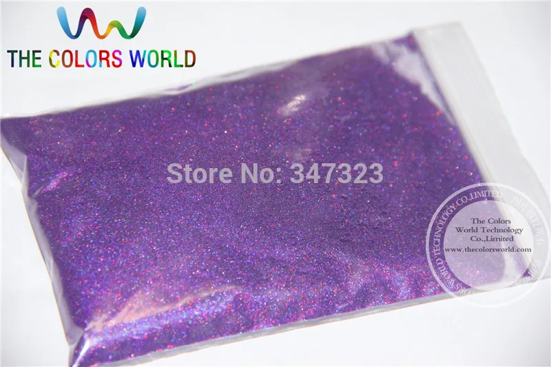 

TCA800 0.05mm 002 specular Holographic Purple Color Glitter powder Multichrome luster for nail,tatto art decoration 1pack =50g