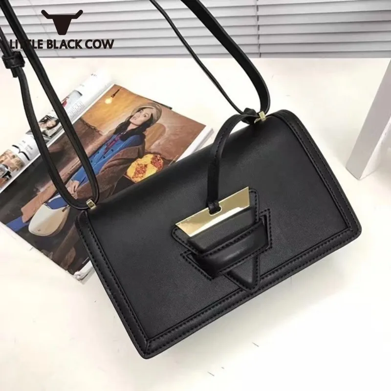 

Luxury Genuine Leather Handbags Women Bags Designer Top Quality OL Style Solid Color Shoulder Crossbody Bag Bucket Messenger Bag