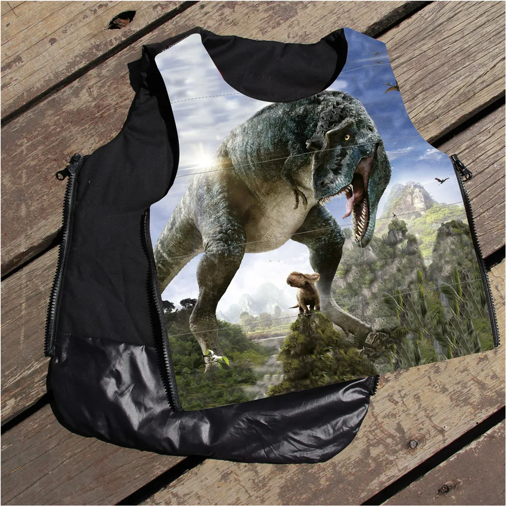 

boys vest outerwear& coats vest baby boy waistcoat The dinosaur girls children girl antumn/winter vest kids zipper clothing