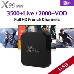 X96 Мини Android 7,1 Smart tv Box 1 год QHD tv SUB ТВ подписка европейские каналы Германия, Италия французский испанский арабский IPTV приставка