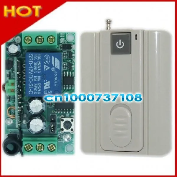 

DC12V 1CH RF remote control outlet switch 433.92mhz receiver digital wireless remote control switch livolo remote control switch