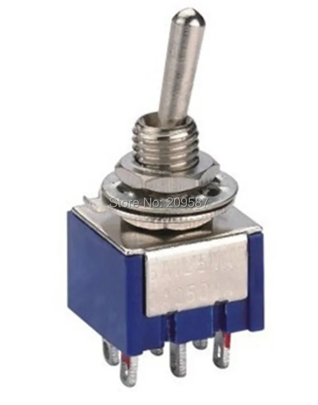 10pcs 6-Pin DPDT ON-ON Toggle Switch 6A 125VAC | Обустройство дома