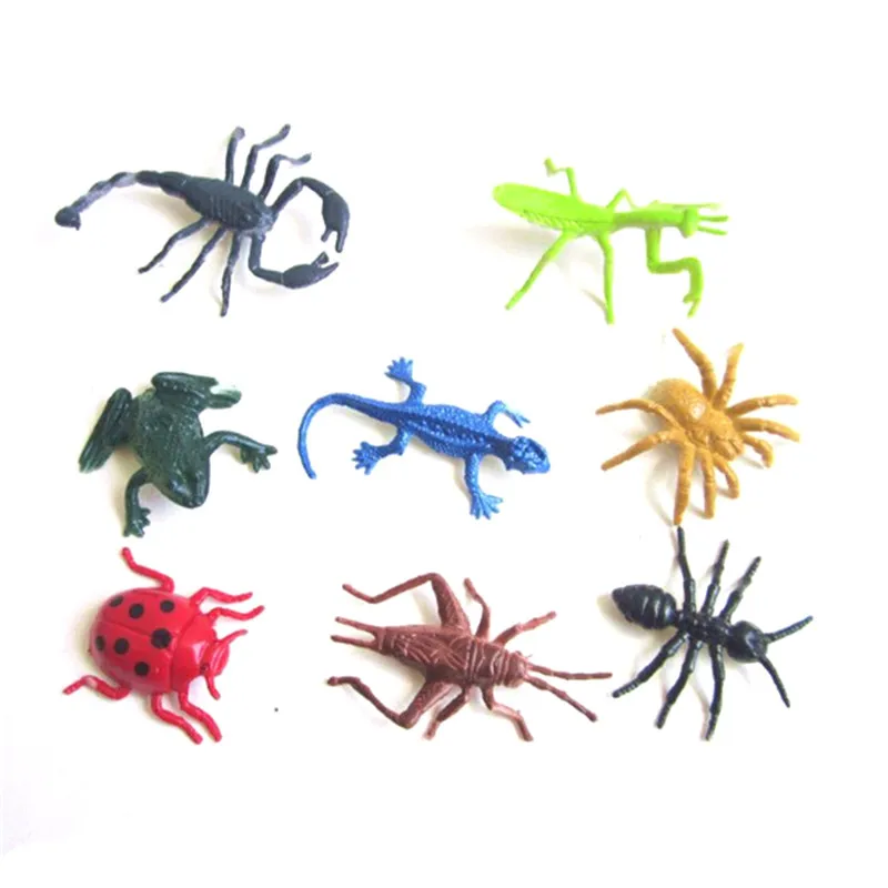 8Pcs Plastic Lizard Figures Toy Set Party Tricks Mini Animal