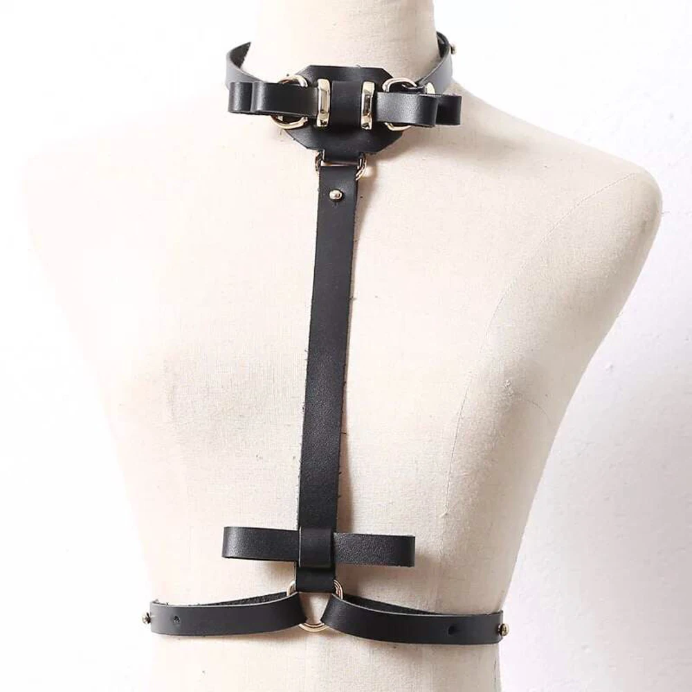 

Hot Selling Leather Belt And The Individuality Chest Belt Body Chain Strap