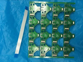 

50sets=100pcs New Version JDS011 USB Charging Port Socket Board W/ Flex Ribbon Cable For PS4 Controller Charger Pcb Board