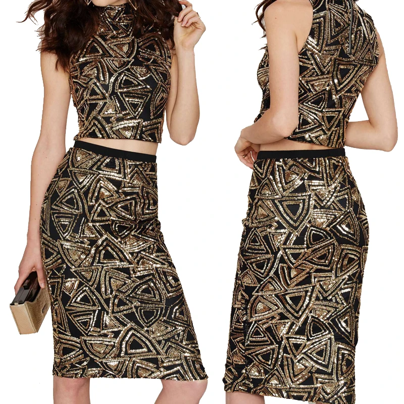 Wholesale women two pice Sequined Dress Sexy Sleeveless Patchwork Pencil Midi Dress Sexy Club Night Bandage Bodycon Dress 4474 Buy Cheap women two pice Sequined Dress Sexy Sleeveless Patchwork Pencil Midi Dress Sexy Club Night Bandage Bodycon Dress 4474