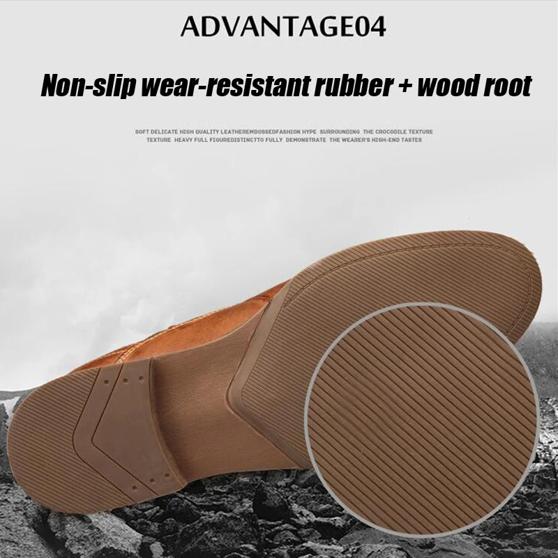 ZFTL New Men Chelsea Boots Handmade shoes Cow Leather Big size Men Ankle Boots Slip-on man Casual boots male boots