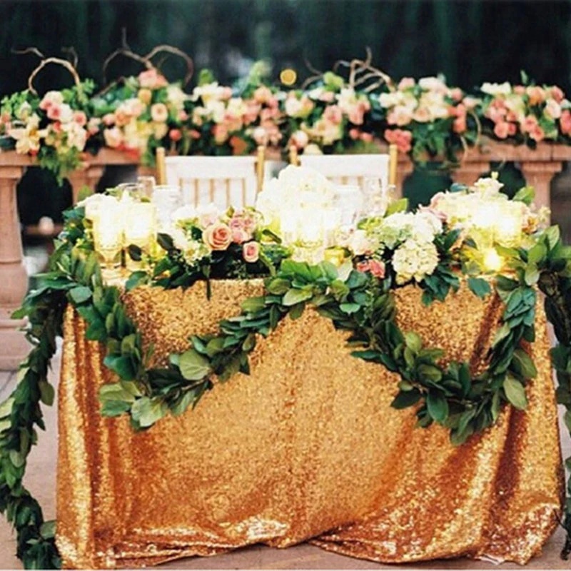 6 размеров, блестящая прямоугольная скатерть с блестками, розовое золото, скатерть с блестками для свадебной вечеринки, Рождественское украшение