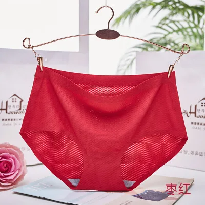 

3Pcs/Lot Ventilation hole ice silk seamless underwear ladies underwear ladies underwear fancy calcinha renda sexy underwear