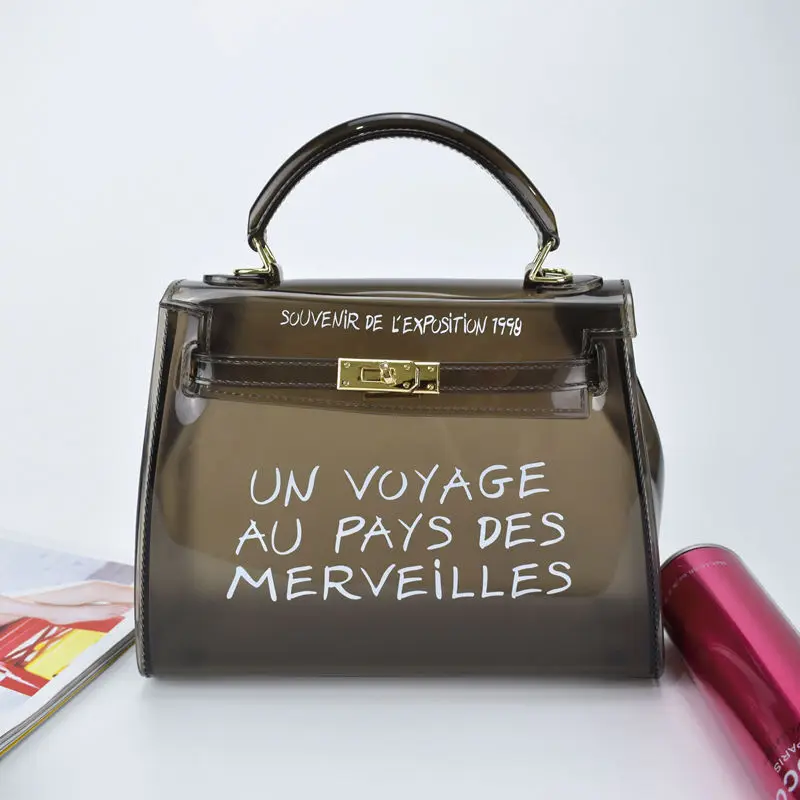 

JIULIN New Baggage Girl Summer 2019 New Chain Transparent Baggage with One Shoulder Handheld Chic Chain