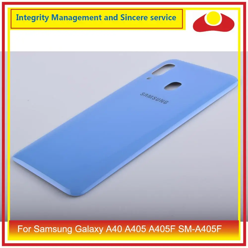 Задняя крышка батарейного отсека для Samsung Galaxy A40 A405 A405F стеклянная корпуса задняя