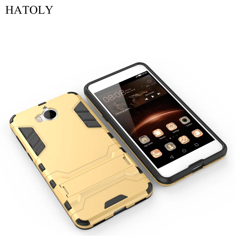 Hatoly Huawei Y5 случаях Y5 крышка Антидетонаторы силиконовые+ Пластик Kickstand Case Чехол для Huawei Y5 Huawei Y5 >