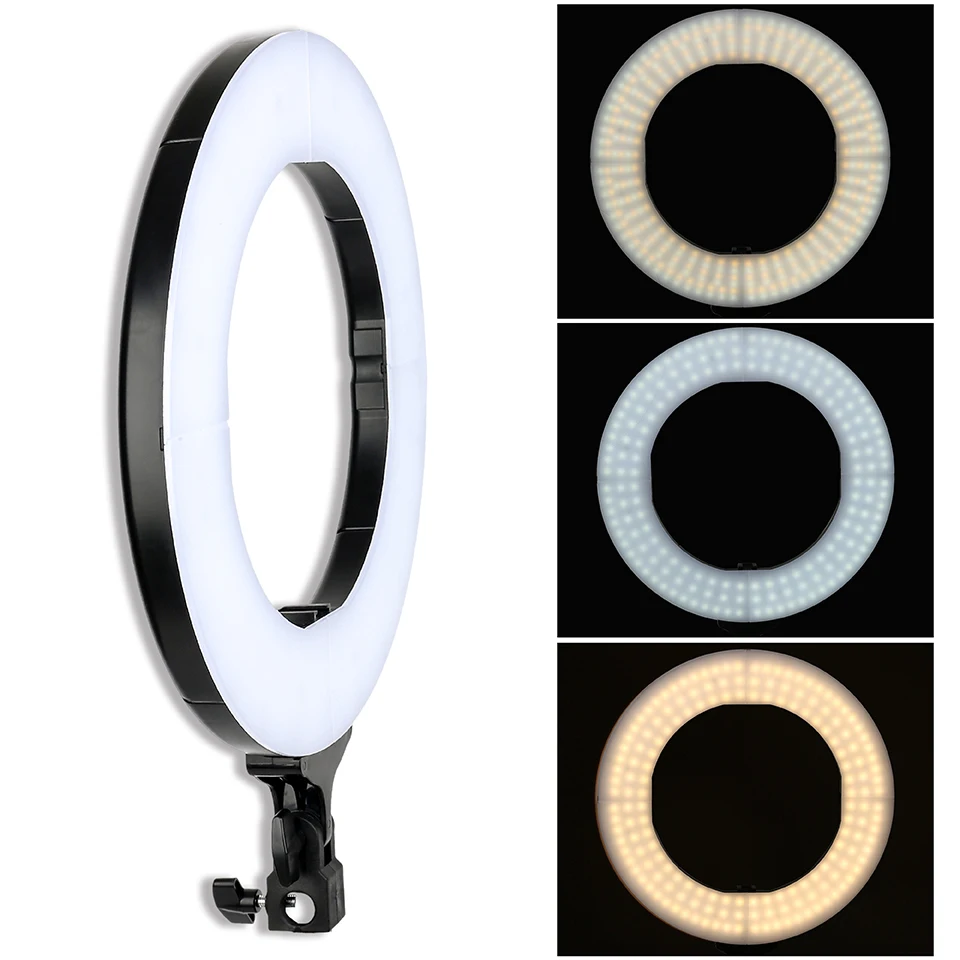  Zomei Dimmable Photography Photographic Studio Ring Light 3200-5600K LED Lighting Phone Adapter Mak - 32880752629