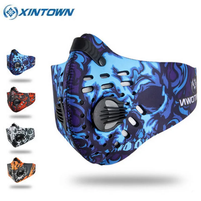 XINTOWN الدراجات يندبروف قناع الشتاء مكافحة الغبار الفم دثر قناع تشغيل التزلج مكافحة التلوث أقنعة دراجة وجه قناع