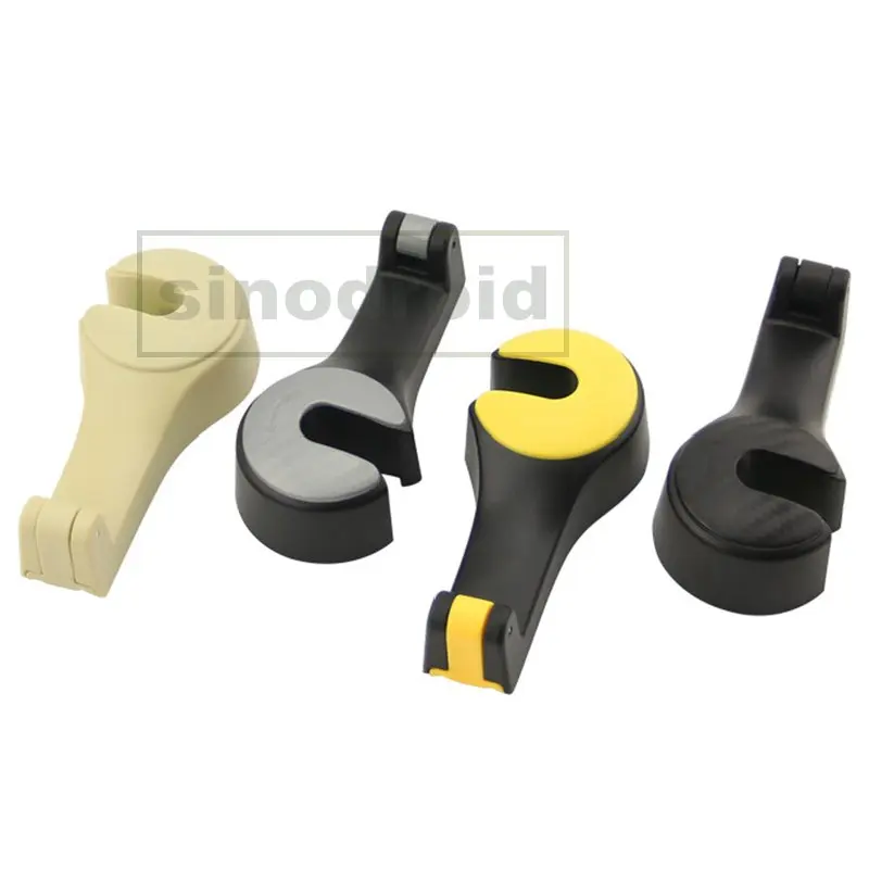 

Universal Car Hook Mobile Phone Holder Organizer Stand 2 in 1 Adjustable Headrest Storage Hooks Clips For Smart Phones