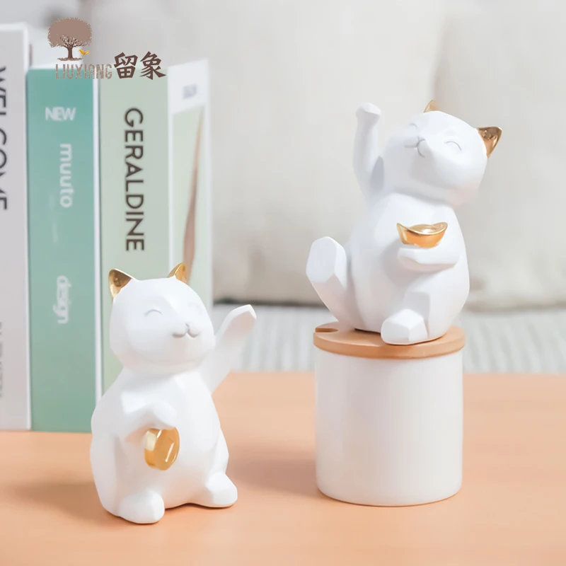 LX Maneki Neko Money счастливый подарок статуя кота украшение домашний декор подарки на