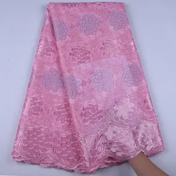 

Swiss Voile Lace In Switzerland Fabric Dry Lace Fabrics High Quality Cotton Lace Fabric For Party Dress 5 Yards A1624