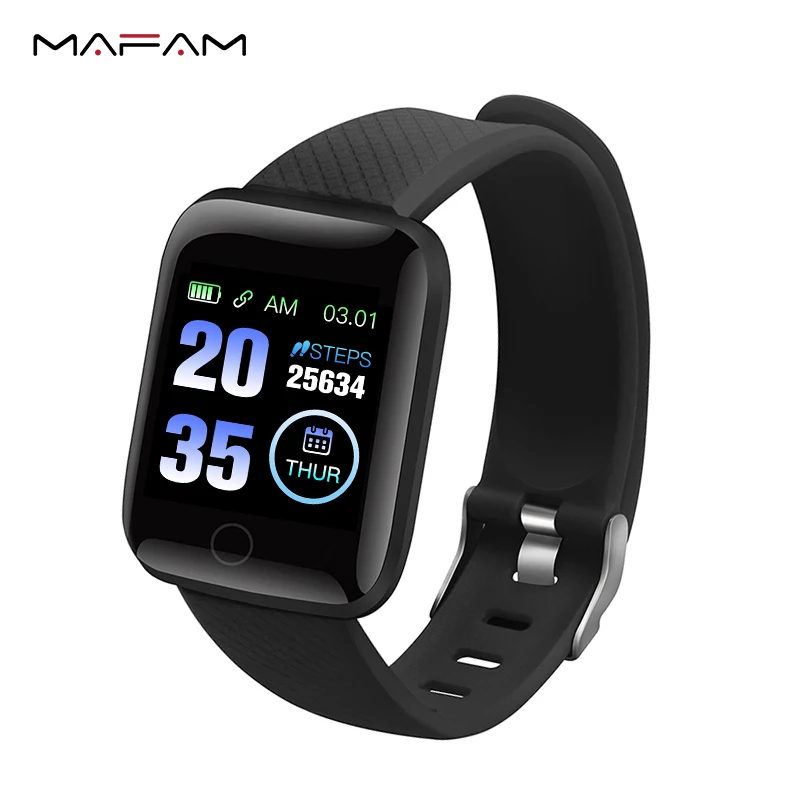 MAFAM 116 Plus smart watch men women android IOS waterproof smartwatch whatsapp fitness tracker smart band blood pressure watch