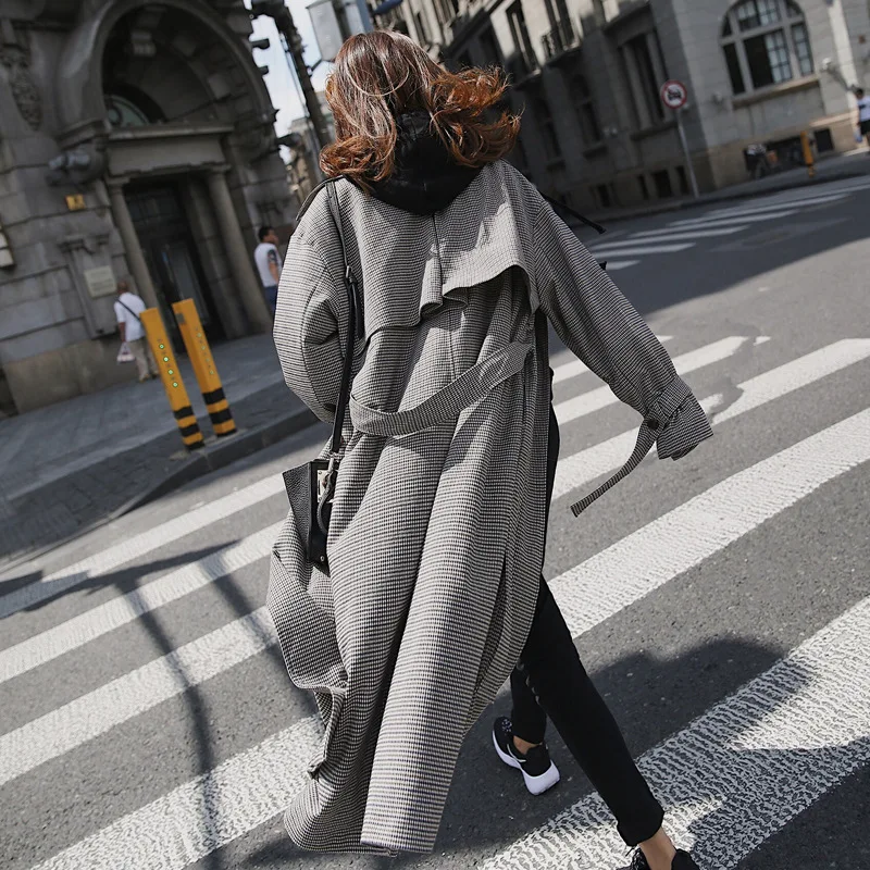 Coupe Long 2018 Étudiant Arrivée Lâche Nouvelle Overknee Oversize Manteau Du Début Trench Femme vent Printemps Au Chic rqawpr