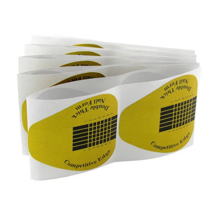 100pcs-Golden-Nail-Art-Tips-Extension-Forms-Guide-U-Shaped-Acrylic-UV-Gel-DIY-Nail-Tool