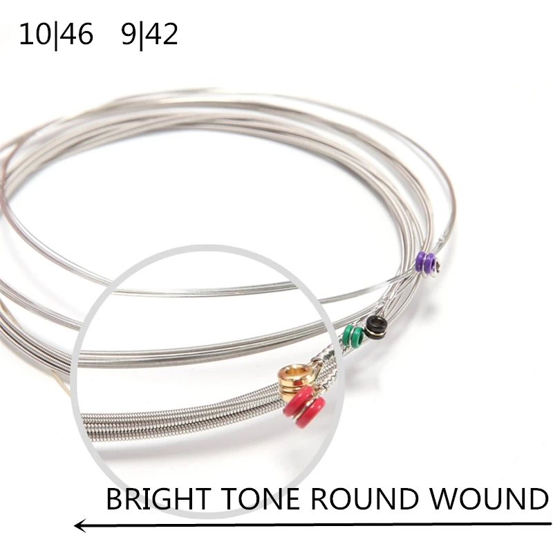 

2sets Electric Guitar String set 009 010 Super Light Gauge Super Light 1-6th Nickel Wound Electric Guitar Strings EXL e110 E120