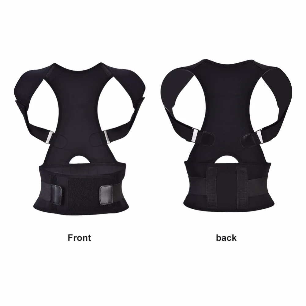 Adjustable Men Women Back Support Corset Posture Correction Shoulder ...