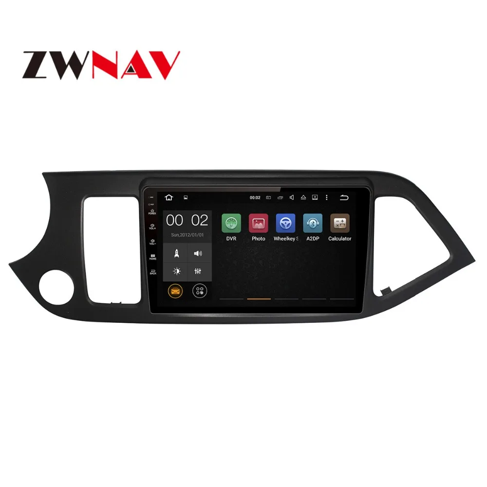 Excellent Android 8.1 Car No DVD Player GPS Navigation Stereo Radio For KIA PICANTO MORNING 2011 2012 2013 2014 2015 2016 Left Driving 1
