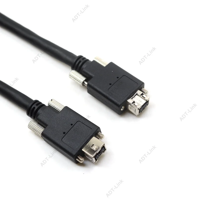 Cabo da Câmera 9pin para 9pin 1394b com Parafusos para Avt Firewire Macho Ieee Industrial Câmera Baumer Jai Haikang Ieee1394b - Image 5
