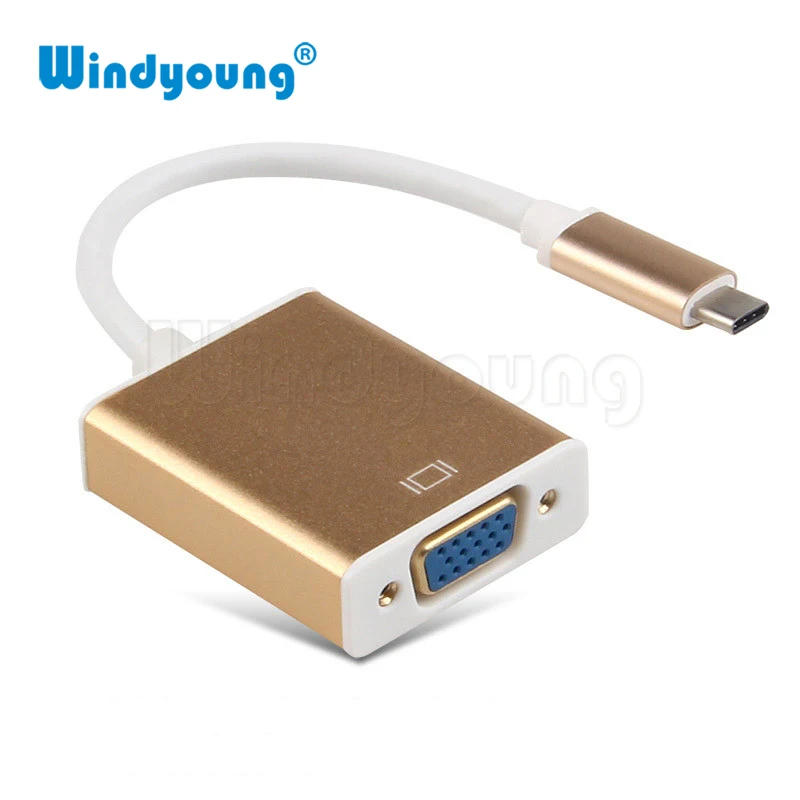 

USB-C to VGA Adapter USB 3.1 Type C to Female VGA Converter Adapter Cable for new Macbook 12 inch Chromebook Pixel Lumia 950XL