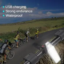 USB перезаряжаемые светодиодный велосипедный спорт велосипедная задняя фара двойной цвет 7 режимов IP44 водостойкий велосипед сзади Детская безопасность Предупреждение ночн