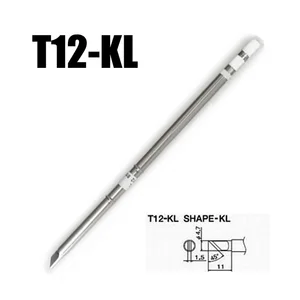 2 шт. t12-kl припоя паяльников Высокое качество бессвинцовой пайки Жало для Hakko паяльная станция FX-951/FX-952 - изображение