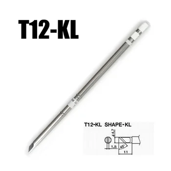 

2pcs T12-KL Solder Iron Tips High Quality Lead-Free Soldering Iron Tip For HAKKO Soldering Rework Station FX-951/FX-952