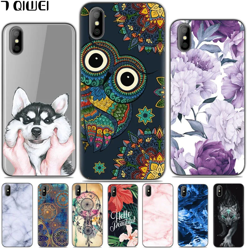 

For Doogee X50 Case Silicone 5.0'' Cover TPU Soft Painting Phone Cover For Coque Doogee X50 Case X 50 50X Cartoon Hoesje Owl