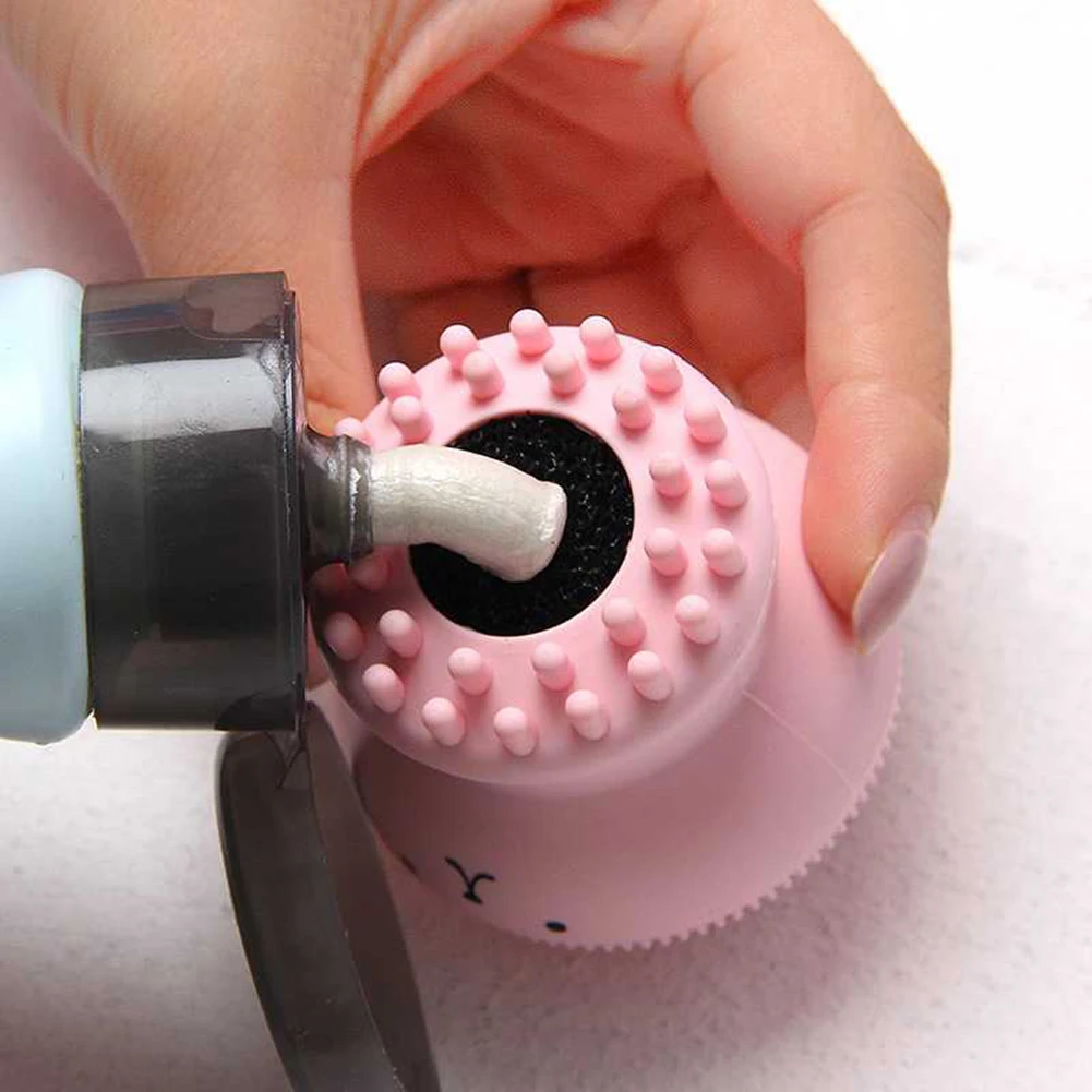 1 шт розовая медуза в форме силиконового осьминога для очищения лица Пудра слоеная кисть для ухода за кожей красота щетка для очищения лица
