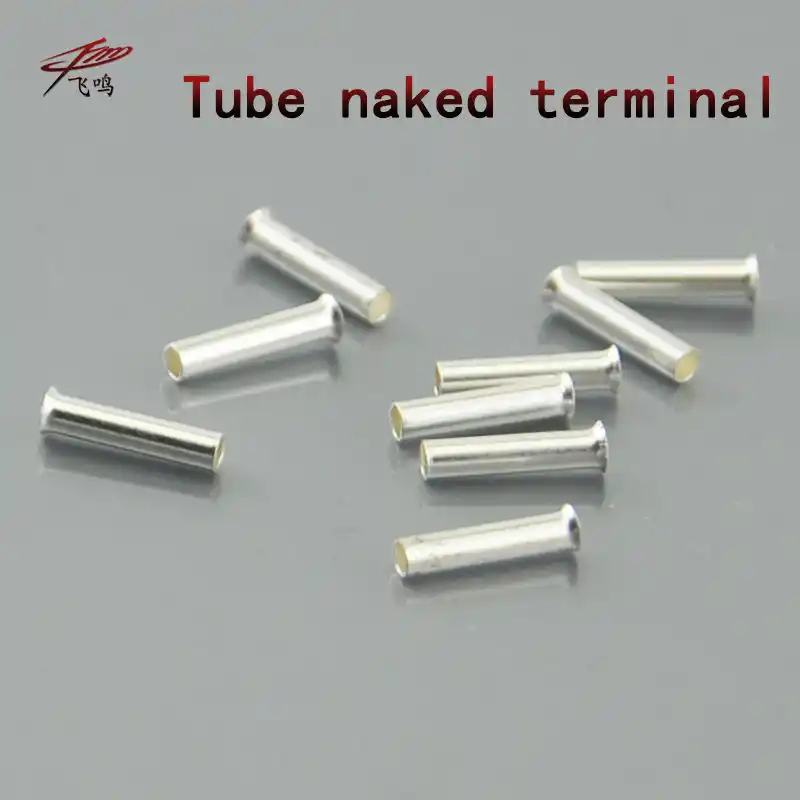 100pcs 22~4AWG Bootlace cooper Ferrules Wire Copper Crimp Connector Terminal EN