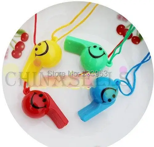 Colorful soccer funny face kid fans whistle 2pcs Cheerleading children whistle sport whistle sports whistle soccer whistle