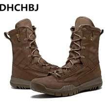 Весна/осень Для мужчин военных загрузки черная дышащая холщовая Ultra light дезерты Для мужчин s армейские ботильоны тактические армейские ботинки