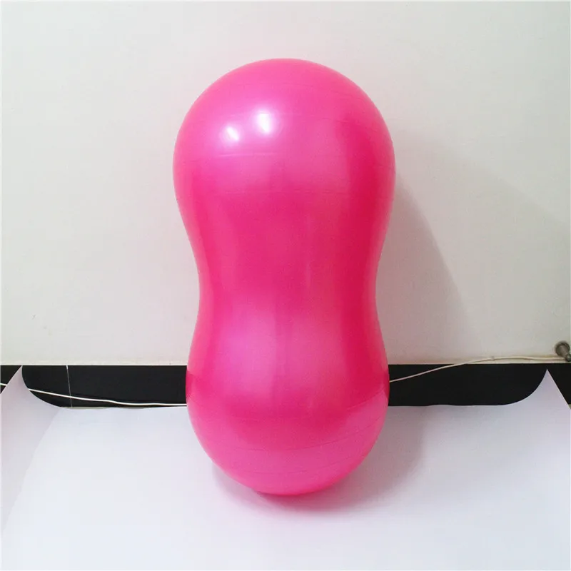 90 см/100 см Анти-взрыв Пилатес Йога мяч домашний фитнес оборудование для упражнений спортивный тренажерный зал арахисовый мяч для йоги фитбол для йоги Тиро - Цвет: 100cm pink