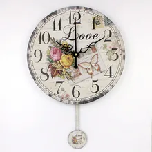 Living room decor wall clocks modern design absolutely silent large decorative wall clock vintage home decor