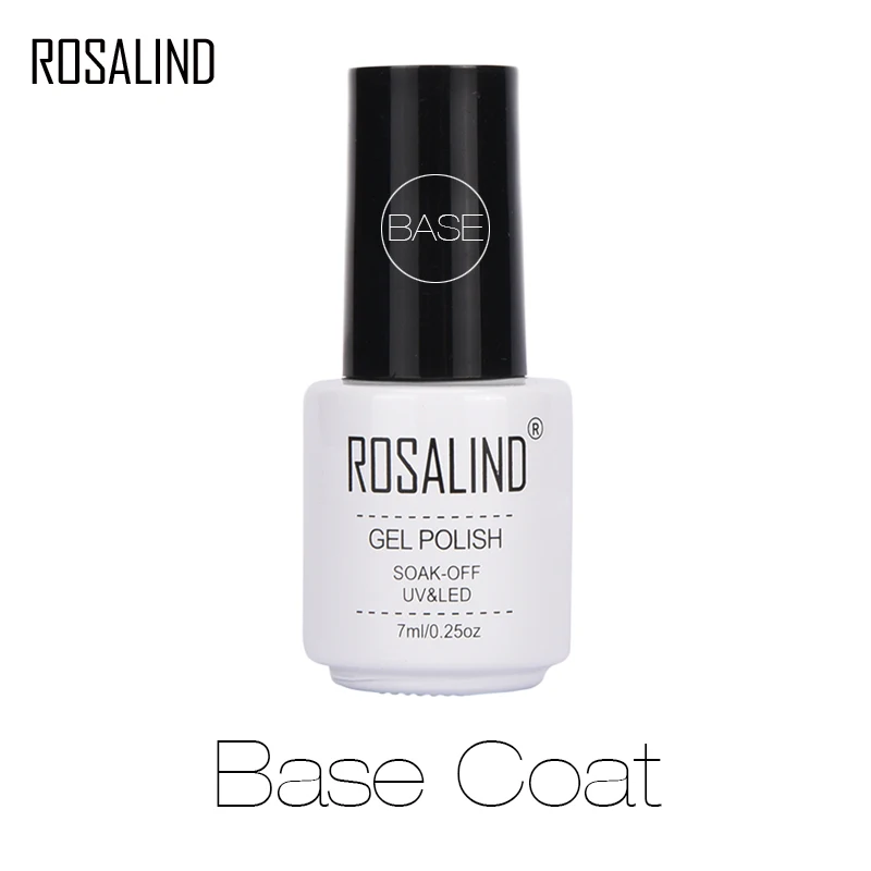 ROSALIND гель лак Топ чистый цвет распродажа от gellak Белый УФ набор гель-лаков для ногтей для маникюра праймер для гибридного дизайна ногтей - Цвет: RCBASE