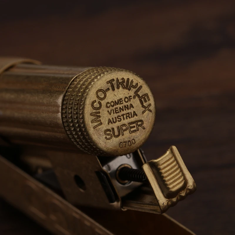  IMCO 6700 Copper Lighter Gasoline Vintage Kerosene Lighter Cigarette Oil Petrol Refillable