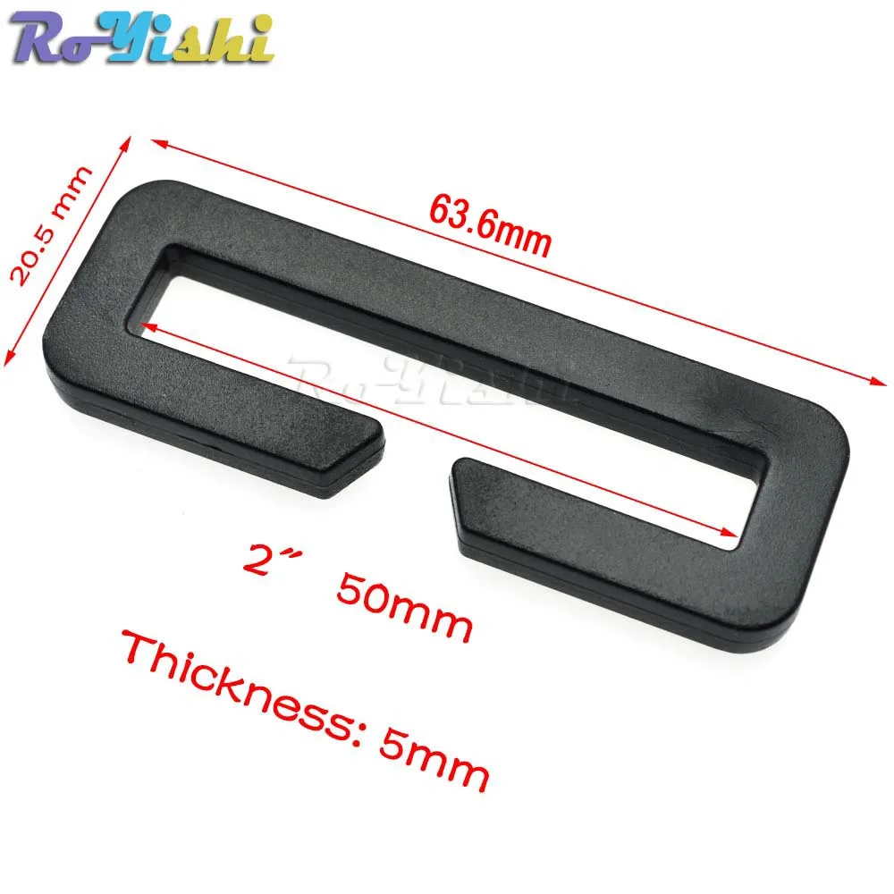 Buy 2" Plastic Looploc Rectangular Ring Buckle Backpack bing Strap Sports