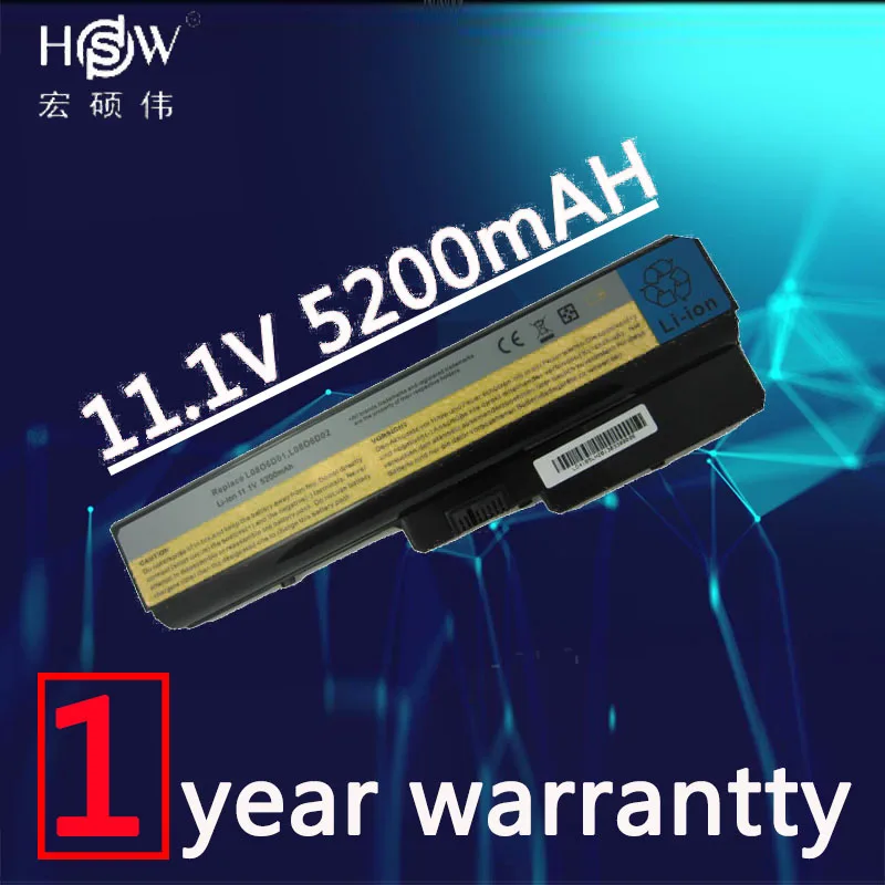 HSW 5200 мАч Y430 ноутбука Батарея Замена для lenovo IdeaPad V430a V450a серии 2781 Y430a Y430g 45K2221 L08O6D01
