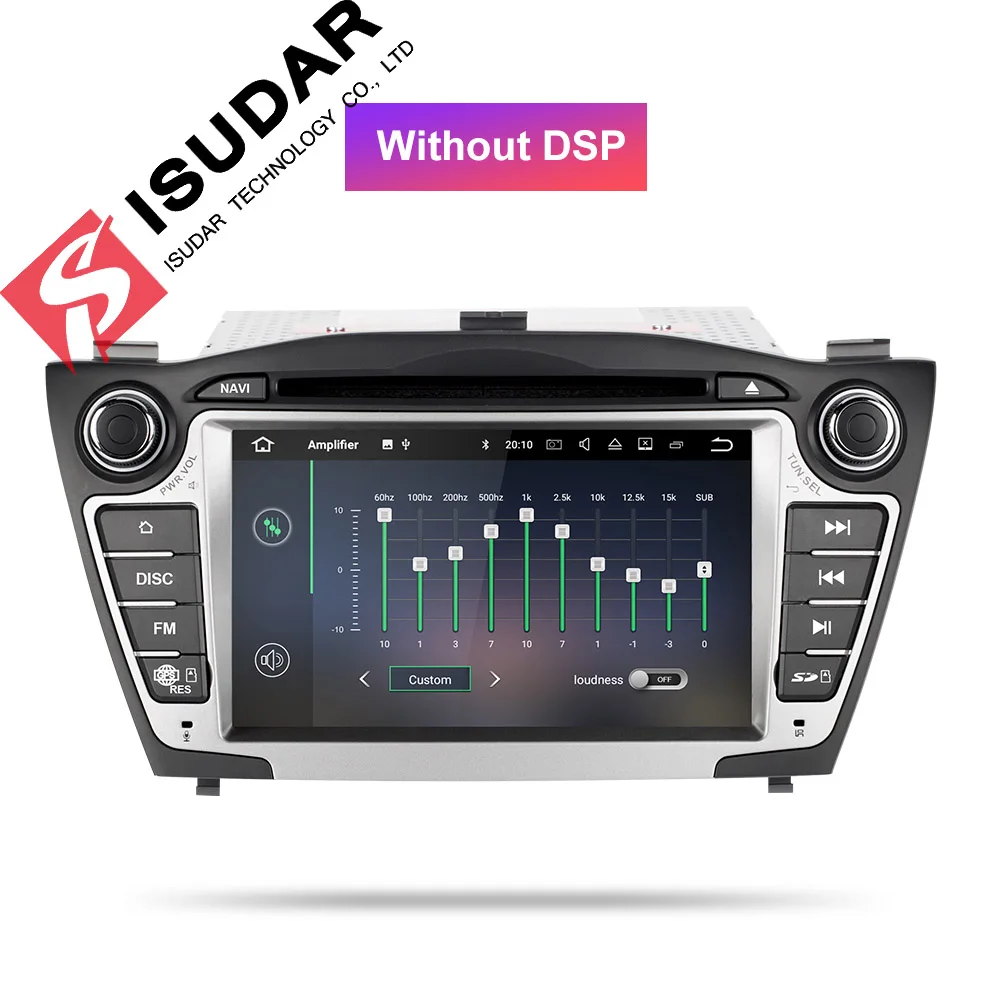 Isudar Автомобильный мультимедийный плеер gps 2 Din Android 9 для hyundai/IX35/TUCSON 2009- Canbus Авто Радио USB DVR dvd-плеер DSP FM - Цвет: Without DSP