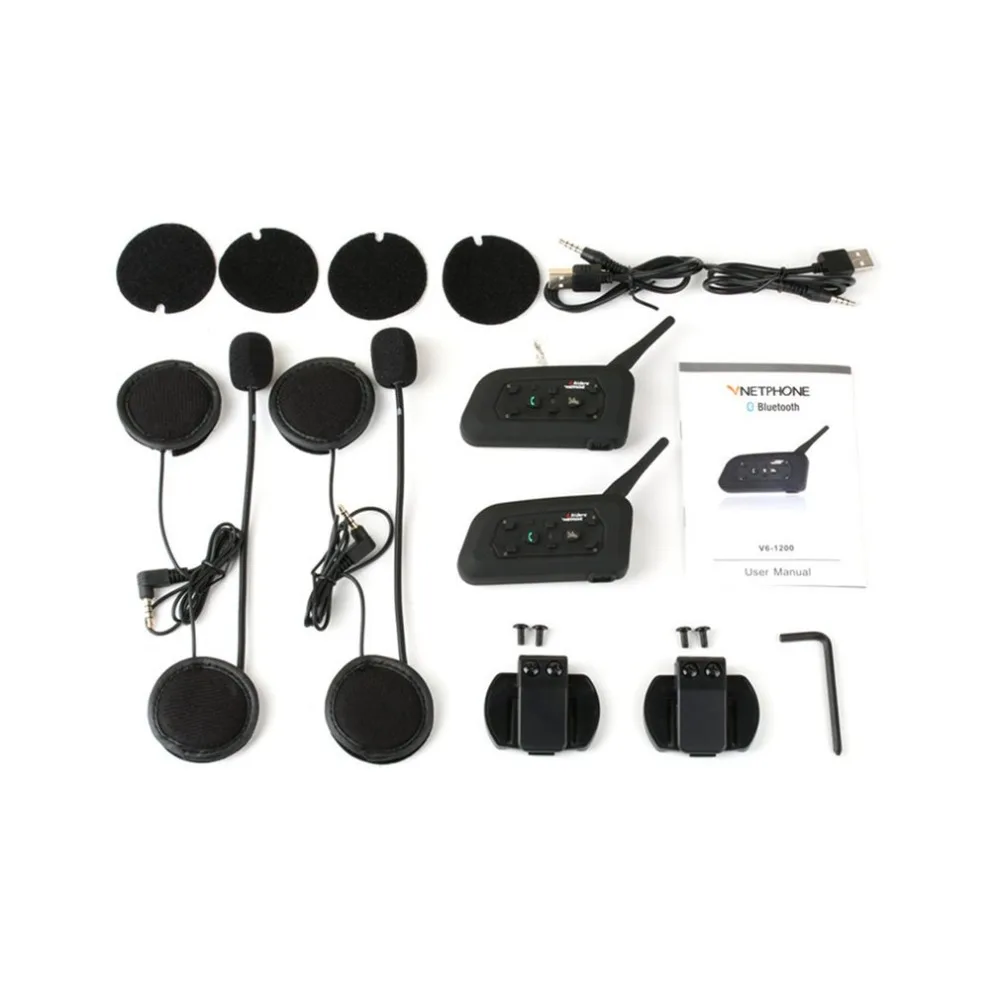 Stereo Helmet Bluetooth Headset Car Handsfree Walkie Talkie Outdoor Sports Waterproof Bluetooth