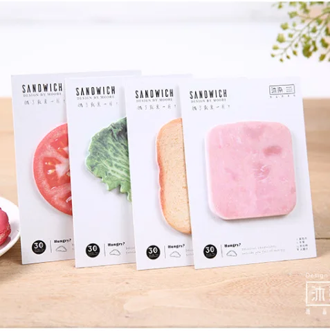 

30Sheet/Pcs Sandwich materia Diary Memo Pad Sticky Notes Posted It Planner Scrapbooking Stickers Stationery School Supplies